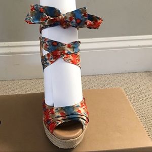 UGG Platform Wrap Around Sandals